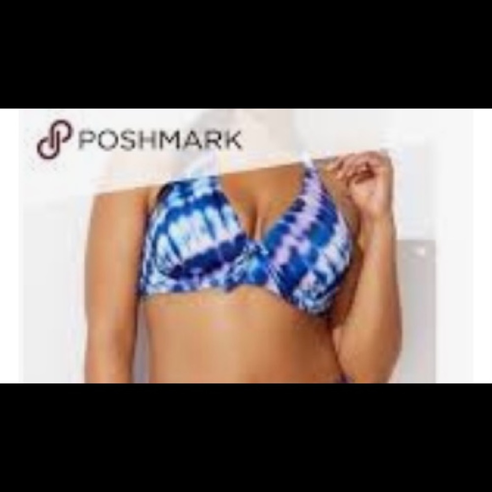Plus Bikini Top tie dye. Brand new with tags.